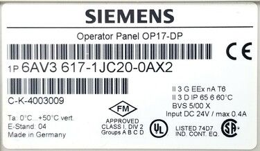 6AV3617-1JC20-0AX2 | Siemens HMIs